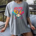 Baseball Drip 6 7 Number 67 Six Seven Meme Boys Kids Women's Comfort Colors T-Shirt Gray Baseball Drip 6 7 Number 67 Six Seven Meme Boys Kids Women's Comfort Colors T-Shirt Gray