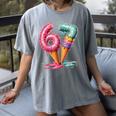 Baseball Drip Ice Cream 67 Women's Comfort Colors T-Shirt Gray Baseball Drip Ice Cream 67 Women's Comfort Colors T-Shirt Gray
