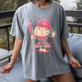 Baseball Drip Ice Cream Breast Cancer Awareness Boys & Girls Women's Comfort Colors T-Shirt Gray
