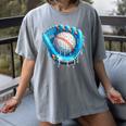 Baseball Drip Ice Cream Glove With Sprinkles Ball Boys Youth Women's Comfort Colors T-Shirt Gray Baseball Drip Ice Cream Glove With Sprinkles Ball Boys Youth Women's Comfort Colors T-Shirt Gray