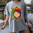 Baseball Drip Ice Cream Drip Halloween Baseball Lovers Women's Comfort Colors T-Shirt Gray Baseball Drip Ice Cream Drip Halloween Baseball Lovers Women's Comfort Colors T-Shirt Gray