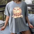 Baseball Drip Ice Cream Melting Illustration Women's Comfort Colors T-Shirt Gray Baseball Drip Ice Cream Melting Illustration Women's Comfort Colors T-Shirt Gray