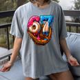 Baseball Drip Ice Cream Number 67 Player Or 67th Birthday Women's Comfort Colors T-Shirt Gray Baseball Drip Ice Cream Number 67 Player Or 67th Birthday Women's Comfort Colors T-Shirt Gray