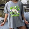Baseball Drip Ice Cream Shamrock Irish St Patricks Men Women's Comfort Colors T-Shirt Gray