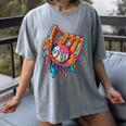 Baseball Drip Ice Cream Sprinkles Baseball Glove For Boys Women's Comfort Colors T-Shirt Gray Baseball Drip Ice Cream Sprinkles Baseball Glove For Boys Women's Comfort Colors T-Shirt Gray