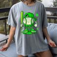 Baseball Drip Icecream Apparel Youth Boy St Patricks Day Women's Comfort Colors T-Shirt Gray Baseball Drip Icecream Apparel Youth Boy St Patricks Day Women's Comfort Colors T-Shirt Gray