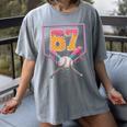 Baseball Drip Number 67 Fun Six Seven 6 7 Meme Women's Comfort Colors T-Shirt Gray Baseball Drip Number 67 Fun Six Seven 6 7 Meme Women's Comfort Colors T-Shirt Gray