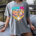 Baseball Drip Number 67 Ice Cream Home Plate Drip Women's Comfort Colors T-Shirt Gray Baseball Drip Number 67 Ice Cream Home Plate Drip Women's Comfort Colors T-Shirt Gray