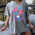 Baseball Drip Number 67 Player 67Th Birthday Baseball Meme Women's Comfort Colors T-Shirt Gray