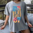 Baseball Drip USA Flag 67 Player 67th Birthday Ice Cream 67 Women's Comfort Colors T-Shirt Gray