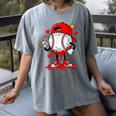 Baseball Drip Valentines Women's Comfort Colors T-Shirt Gray