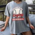 Baseball Game Day There Is No Crying In Baseball Women's Comfort Colors T-Shirt Gray