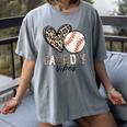 Baseball Game Day Vibes Baseball Mom Mama Leopard Cute Women's Comfort Colors T-Shirt Gray Baseball Game Day Vibes Baseball Mom Mama Leopard Cute Women's Comfort Colors T-Shirt Gray