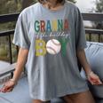 Baseball Granna Of The Birthday Boy Family Matching Women's Comfort Colors T-Shirt Gray Baseball Granna Of The Birthday Boy Family Matching Women's Comfort Colors T-Shirt Gray