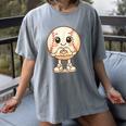 Baseball With Heart Hands Love Cute Baseball Women's Comfort Colors T-Shirt Gray Baseball With Heart Hands Love Cute Baseball Women's Comfort Colors T-Shirt Gray