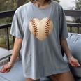 Baseball Heart Shape Valentines Day Love Boys Kids Men Women's Comfort Colors T-Shirt Gray Baseball Heart Shape Valentines Day Love Boys Kids Men Women's Comfort Colors T-Shirt Gray
