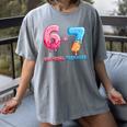 Baseball Ice Cream Drip 67 Official Teenager 13th Birthday Women's Comfort Colors T-Shirt Gray