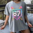 Baseball Ice Cream Drip 67 Player Dabbing Six Seven Boys Women's Comfort Colors T-Shirt Gray Baseball Ice Cream Drip 67 Player Dabbing Six Seven Boys Women's Comfort Colors T-Shirt Gray