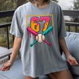 Baseball Ice Cream Drip Number 67 Player 67th Birthday Premium Tri-Blend Women's Comfort Colors T-Shirt Gray Baseball Ice Cream Drip Number 67 Player 67th Birthday Premium Tri-Blend Women's Comfort Colors T-Shirt Gray