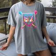 Baseball Ice Cream Drip Number 67 Player 67th Birthday Women's Comfort Colors T-Shirt Gray Baseball Ice Cream Drip Number 67 Player 67th Birthday Women's Comfort Colors T-Shirt Gray