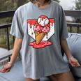 Baseball Ice Cream Drip Baseball Strawberry For Youth Red Women's Comfort Colors T-Shirt Gray Baseball Ice Cream Drip Baseball Strawberry For Youth Red Women's Comfort Colors T-Shirt Gray