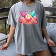 Baseball Ice Cream Drip Style Melt Ice Cream Youth Boys Women's Comfort Colors T-Shirt Gray Baseball Ice Cream Drip Style Melt Ice Cream Youth Boys Women's Comfort Colors T-Shirt Gray