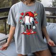 Baseball Ice Cream Drip Valentines Day Sports For Kids Boys Women's Comfort Colors T-Shirt Gray Baseball Ice Cream Drip Valentines Day Sports For Kids Boys Women's Comfort Colors T-Shirt Gray