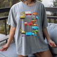 Baseball Ice Cream Drip Vehicles Youth Baseball Drip Women's Comfort Colors T-Shirt Gray