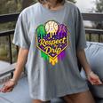 Baseball Ice Cream Respect The Drip Mardi Gras Carnival Boys Women's Comfort Colors T-Shirt Gray