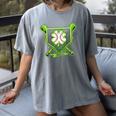 Baseball Icecream St Patrick's Day Lucky Charm Shamrock Drip Women's Comfort Colors T-Shirt Gray Baseball Icecream St Patrick's Day Lucky Charm Shamrock Drip Women's Comfort Colors T-Shirt Gray