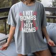 Baseball Joke Tee I Hit Bombs For Hot Moms Player Pitcher Women's Comfort Colors T-Shirt Gray Baseball Joke Tee I Hit Bombs For Hot Moms Player Pitcher Women's Comfort Colors T-Shirt Gray