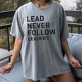 Baseball Lead Never Follow Leaders Team Captain Leadership Premium Tri-Blend Women's Comfort Colors T-Shirt Gray