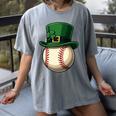 Baseball Leprechaun Hat Saint Patrick Retro Women's Comfort Colors T-Shirt Gray Baseball Leprechaun Hat Saint Patrick Retro Women's Comfort Colors T-Shirt Gray