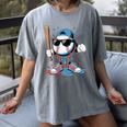 Baseball Lifestyle Apparel Youth Baseball Ice Cream Drip Women's Comfort Colors T-Shirt Gray Baseball Lifestyle Apparel Youth Baseball Ice Cream Drip Women's Comfort Colors T-Shirt Gray