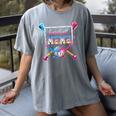 Baseball Mama Ice Cream Drip For Men Women Boy Kids Women's Comfort Colors T-Shirt Gray