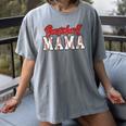 Baseball Mama Retro Groovy Baseball Mom Women Mother's Day Women's Comfort Colors T-Shirt Gray Baseball Mama Retro Groovy Baseball Mom Women Mother's Day Women's Comfort Colors T-Shirt Gray