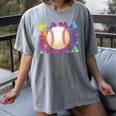 Baseball Mama Sport Women Proud Baseball Mom Premium Women's Comfort Colors T-Shirt Gray