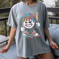 Baseball Mascot Attitude Graffiti Splash Bat Cap Women's Comfort Colors T-Shirt Gray Baseball Mascot Attitude Graffiti Splash Bat Cap Women's Comfort Colors T-Shirt Gray