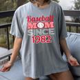 Baseball Mom Since 1982 Women's Comfort Colors T-Shirt Gray Baseball Mom Since 1982 Women's Comfort Colors T-Shirt Gray