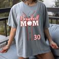 Baseball Mom 30 Number 30 Jersey Team Numbered Jersey Women's Comfort Colors T-Shirt Gray Baseball Mom 30 Number 30 Jersey Team Numbered Jersey Women's Comfort Colors T-Shirt Gray