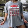 Baseball Mom Alphabet Parent Mama Player Game Sport Fan Women's Comfort Colors T-Shirt Gray Baseball Mom Alphabet Parent Mama Player Game Sport Fan Women's Comfort Colors T-Shirt Gray