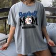 Baseball Mom Blue Varsity Baseball Mama Cute Mother's Day Women's Comfort Colors T-Shirt Gray Baseball Mom Blue Varsity Baseball Mama Cute Mother's Day Women's Comfort Colors T-Shirt Gray