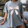 Baseball Mom Coquette Bow Baseball Mama Women's Comfort Colors T-Shirt Gray Baseball Mom Coquette Bow Baseball Mama Women's Comfort Colors T-Shirt Gray