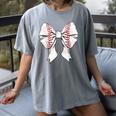 Baseball Mom Coquette Bow Mother's Day Baseball Mom Tees Women's Comfort Colors T-Shirt Gray Baseball Mom Coquette Bow Mother's Day Baseball Mom Tees Women's Comfort Colors T-Shirt Gray
