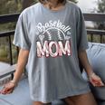 Baseball Mom Cute Baseball Mama Proud Senior Baseball Player Premium Women's Comfort Colors T-Shirt Gray