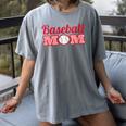 Baseball Mom Cute Mother Fans Baseball Graphic Women's Comfort Colors T-Shirt Gray Baseball Mom Cute Mother Fans Baseball Graphic Women's Comfort Colors T-Shirt Gray
