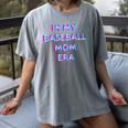 In My Baseball Mom Era 80s Retro Style Women's Comfort Colors T-Shirt Gray