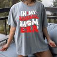 In My Baseball Mom Era Cute Groovy Baseball Women's Comfort Colors T-Shirt Gray