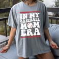 In My Baseball Mom Era Groovy Baseball Mom Team Mother's Day Women's Comfort Colors T-Shirt Gray