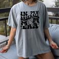 In My Baseball Mom Era Retro Groovy Sports Parent Women's Comfort Colors T-Shirt Gray